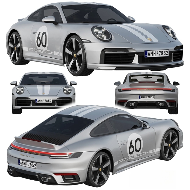 保时捷911跑车3D模型